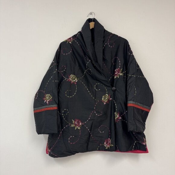 Embroidered Silk Coat - Picture 1 of 7